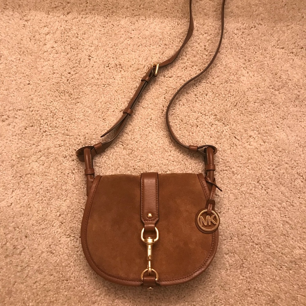 Michael Kors- Jaime Suede Crossbody Bag